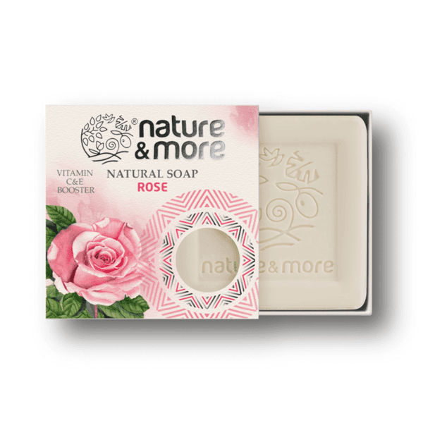 Rose Soap in its original supplier packaging